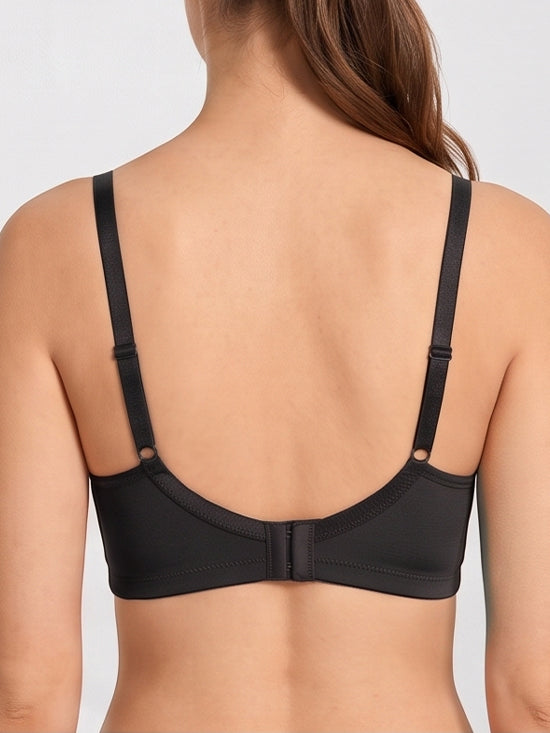 Classic Support Full Coverage Bra – Black - Lingerie Royal
