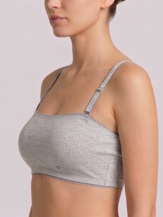 Convertible Strapless Bandeau Bra – Grey