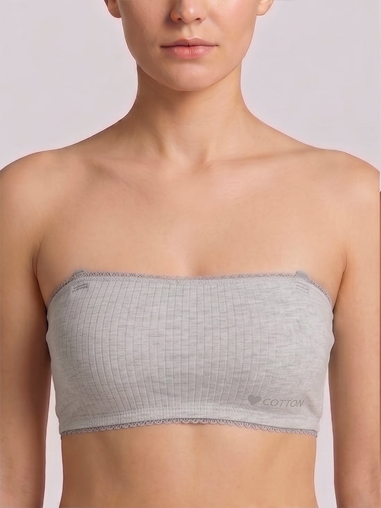 Convertible Strapless Bandeau Bra – Grey