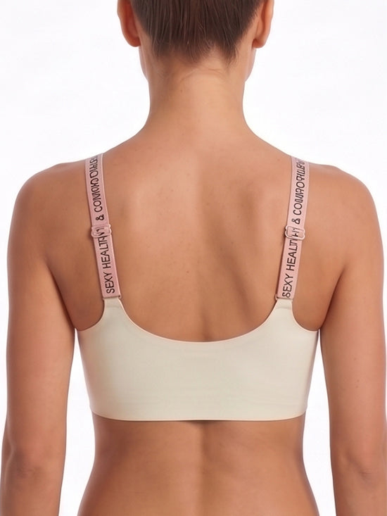 Seamless Padded Comfort Bra – Pink