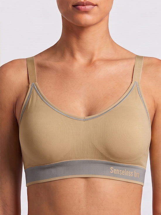Seamless Comfort Wire-Free Bra – Beige
