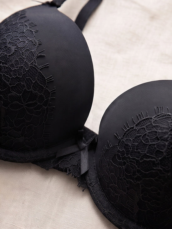 Victoria's Secret Padded Bra & Panty Set – Black
