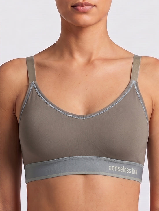Seamless Comfort Wire-Free Bra – Brown