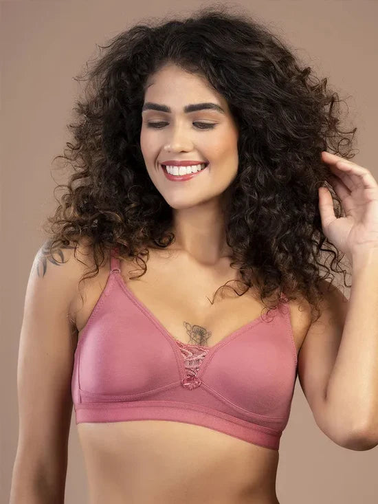 Seamless Floral Bra - Lavendar - Lingerie Royal