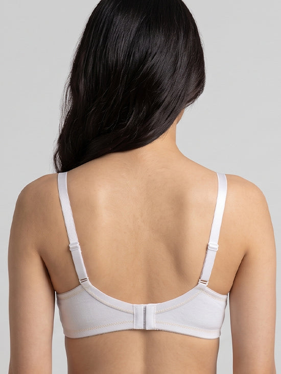 Padded Comfort Sports Bra – White