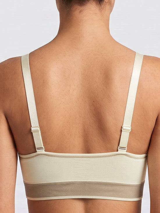 Seamless Comfort Wire-Free Bra – Cream